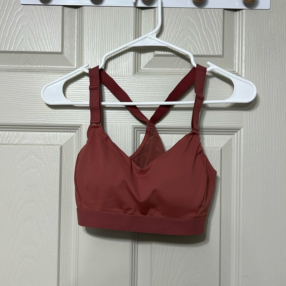 Dusty Rose sports bra with padding